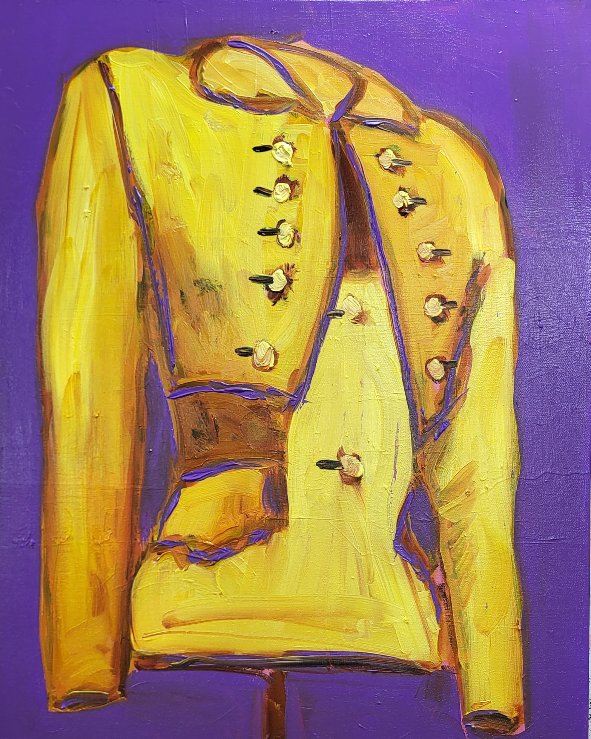 Peplum Jacket Yellow